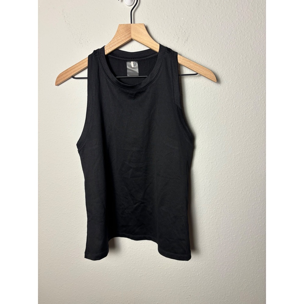 ☀️CALIA by Carrie Underwood Black Ribbed Racerback Athletic Tank Top Women Large